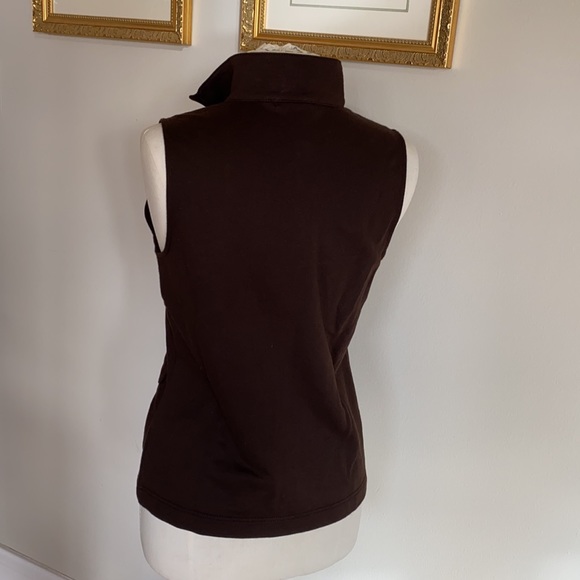 Ralph Lauren brown cotton zip vest, S, NWT - Picture 4 of 10